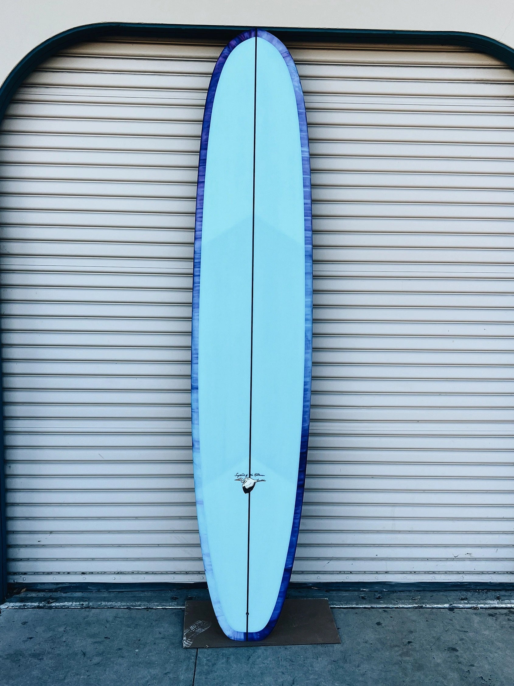 surfboards with wide nose for stability-WESTON Surfboards //  9'2" Axis Blend //  Berry Swirl Longboard