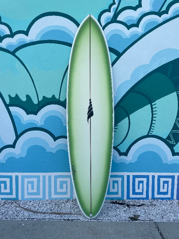 surfboards for easy handling and speed-7'7 Round Jig - Ombre Green