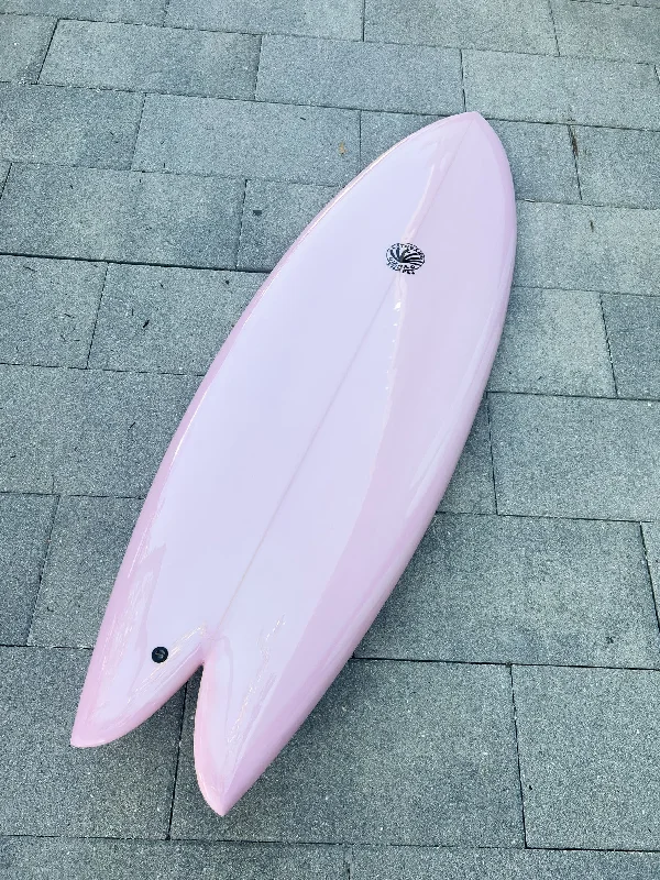 surfboards for fast waves-6'0 Catherine Girard Retro Fish - Pink