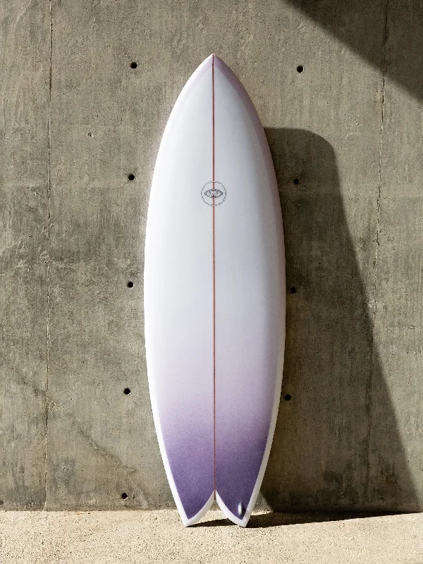 surfboards for casual beach sessions-Eye Symmetry | Wombi Fish 5'8" Clear Purple