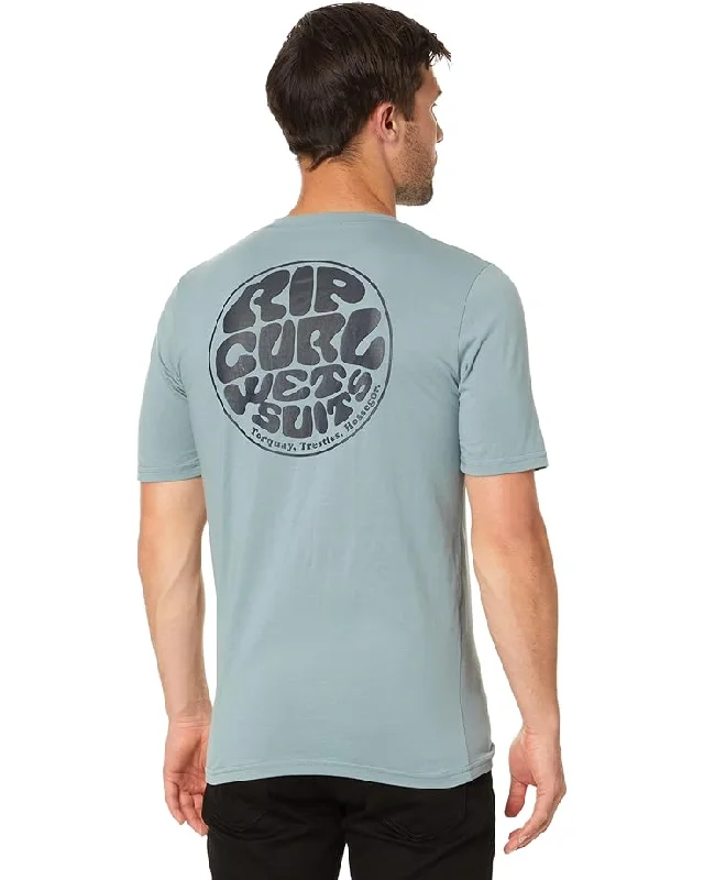 eco-conscious surfwear brands-Rip Curl Mens Icons Of Surf Short Sleeve UV T-Shirt